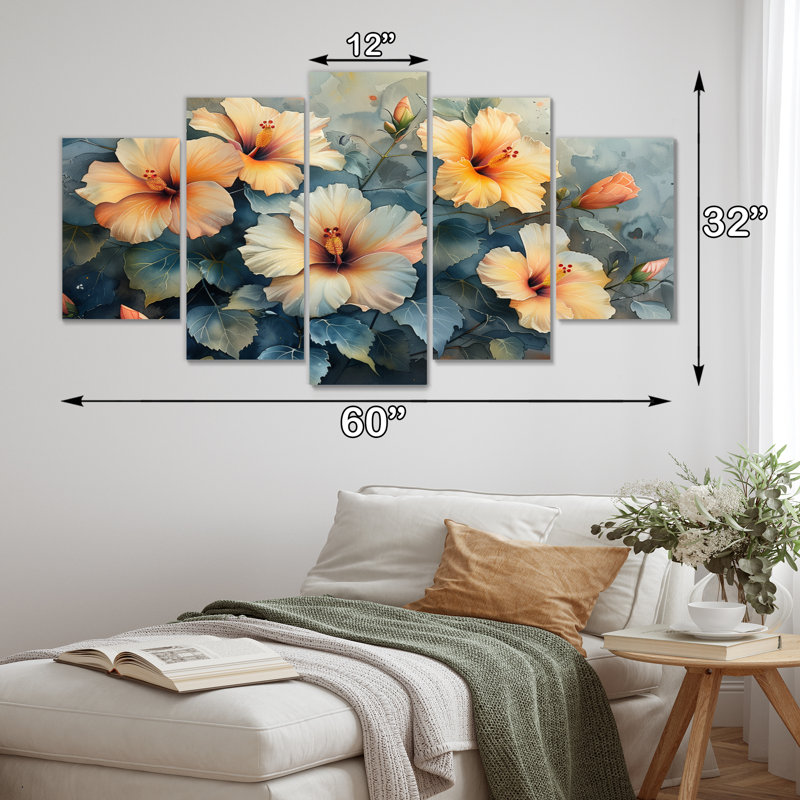 Stanislas - Hibiscus Canvas Art Set