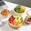Sorbus 4-pack Round Stackable Airtight Food Storage Containers With Lids - Reusable Plastic Bowls- For Meal Prep, Leftovers, Freezer, Mixing, Salads