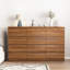 Commode à tiroirs moderne en bois avec grand espace de rangement-891887383