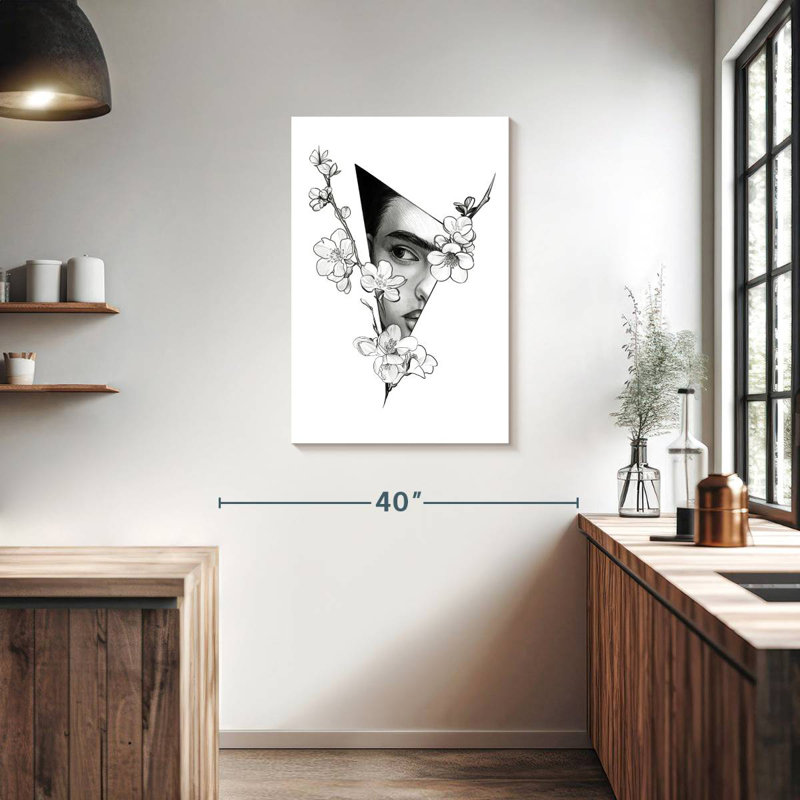 Keiraleigh Triangle Frida Kahlo, 36" H x 24" W