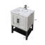 Meuble-lavabo 24 po avec lavabo en céramique et armoire autoportante 24 po-381491901
