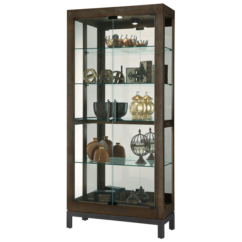 Quinn 78.75'' H x 35.75'' W Solid Wood Display Case