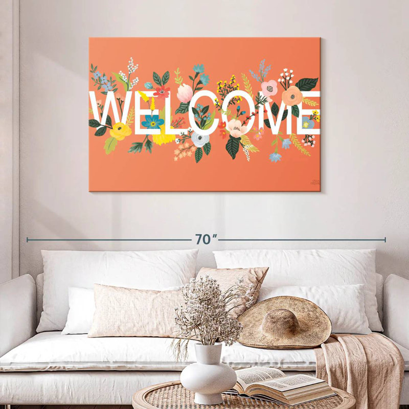 Panneau mural Khylige Wild Garden Welcome, H 30 po x l 45 po