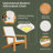 Hodgkins Teak Wood Outdoor Adirondack Chair