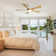 Whisper 52" 5-ABS Blade Modern Classic Ceiling Fan With LED Three-Tone Light And Ultra-Quiet Remote Control Adjustment