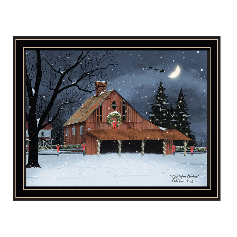 Art mural encadré «Goudy Night Night», Noir