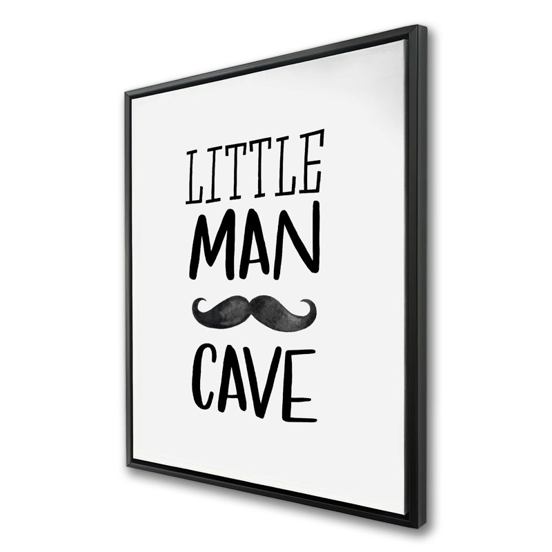 Little man cave - Toile encadrée pour une décoration intérieure élégante