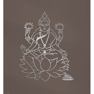 Lord Lakshmi Metal Wall Hanging Decor, Ganpati Metal Wall Art Hindu Goddess Lakshmi Idol
