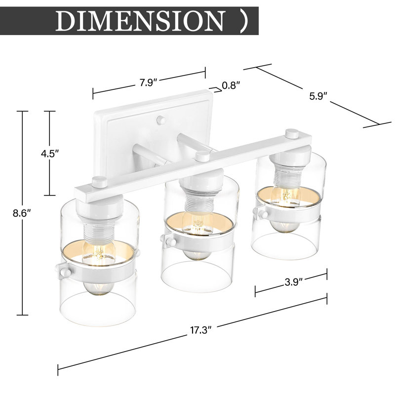 Hawarden 3 - Light Dimmable Vanity Light