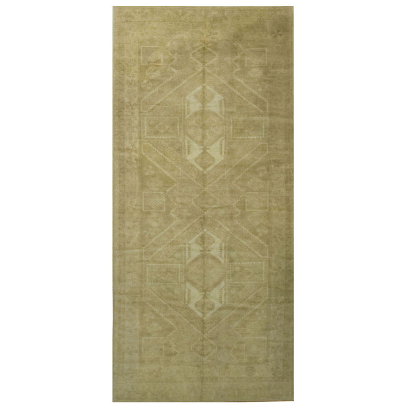 Tapis unique ivoire / bleu pâle / taupe de 5 pi x 11 pi 3 po