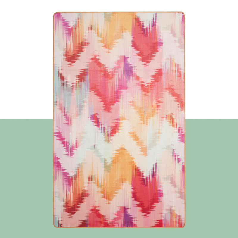 Tapis rose / ivoire Leifsson, Rectangle 4 pi x 6 pi