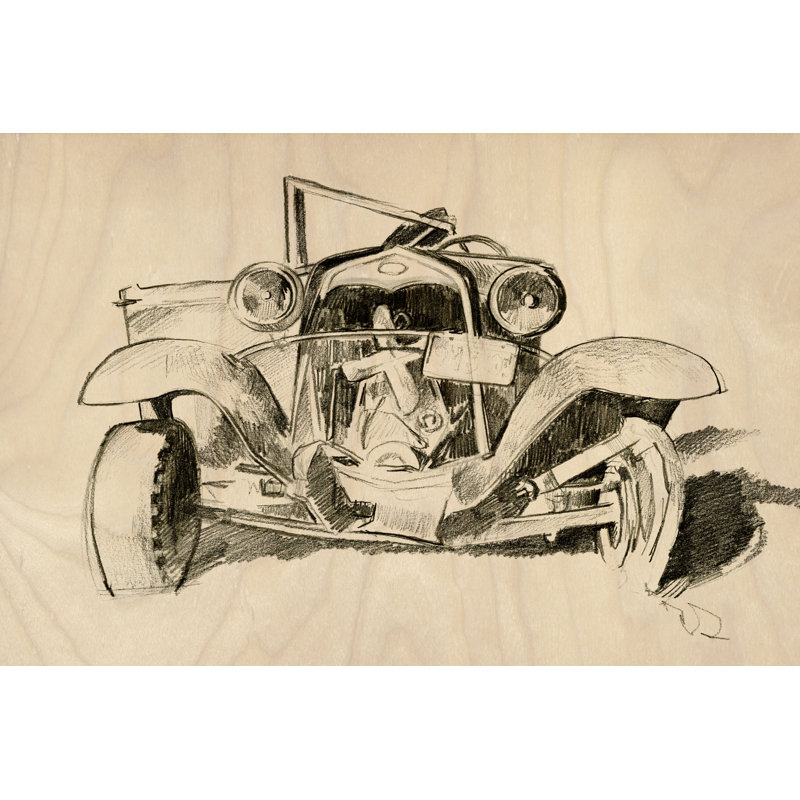 Model A Lines I by - Painting, 30 cm H x 46 cm W, Wrapped Canvas