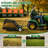 48" Tow-Behind Lawn Sweeper – 26 Cu Ft Leaf & Grass Collector for Tractor – Green-137448472-137448474