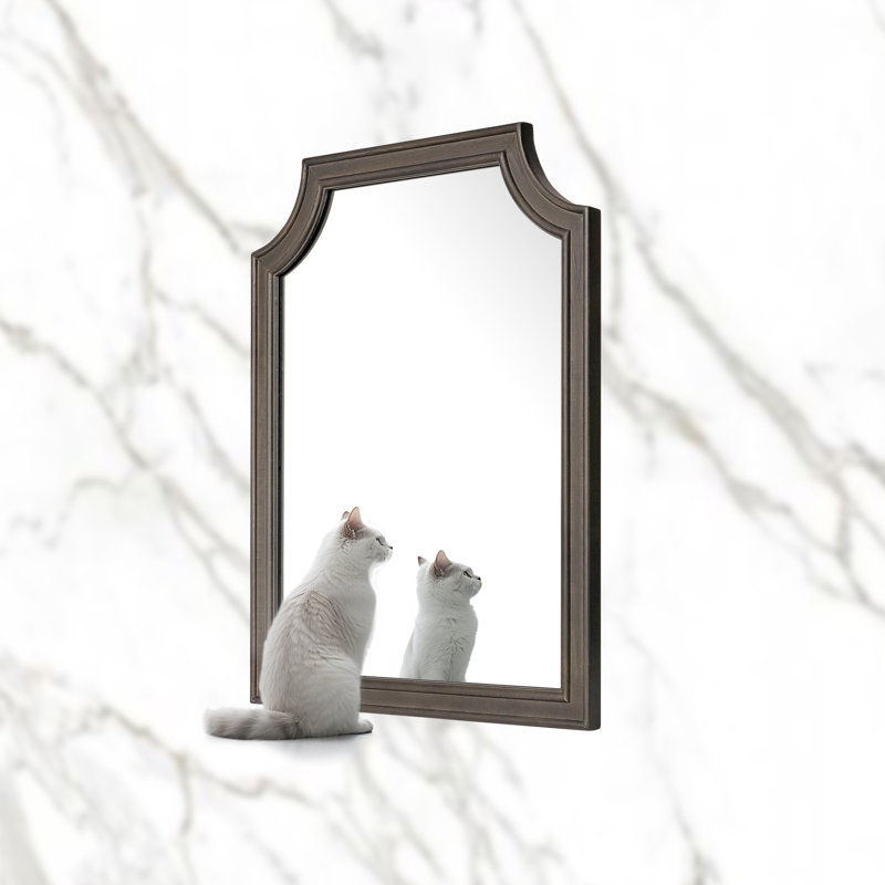 Mikye Solid Wood Rectangle Mirror, 20" H x 16" W