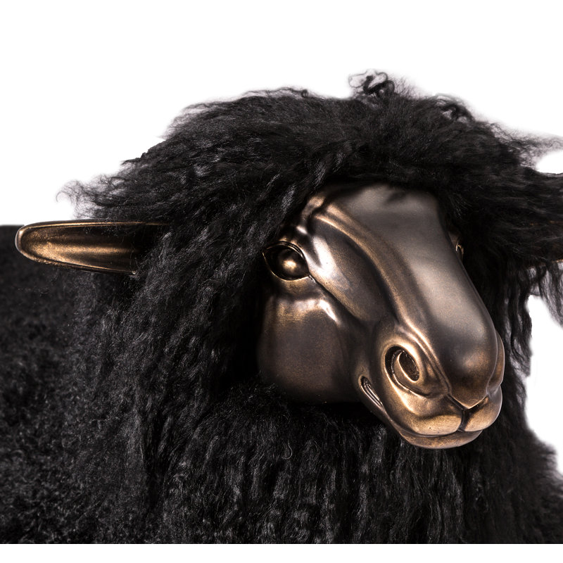 Leon Figurine, Antique Bronze/Black, 24" H x 29" W x 12" D