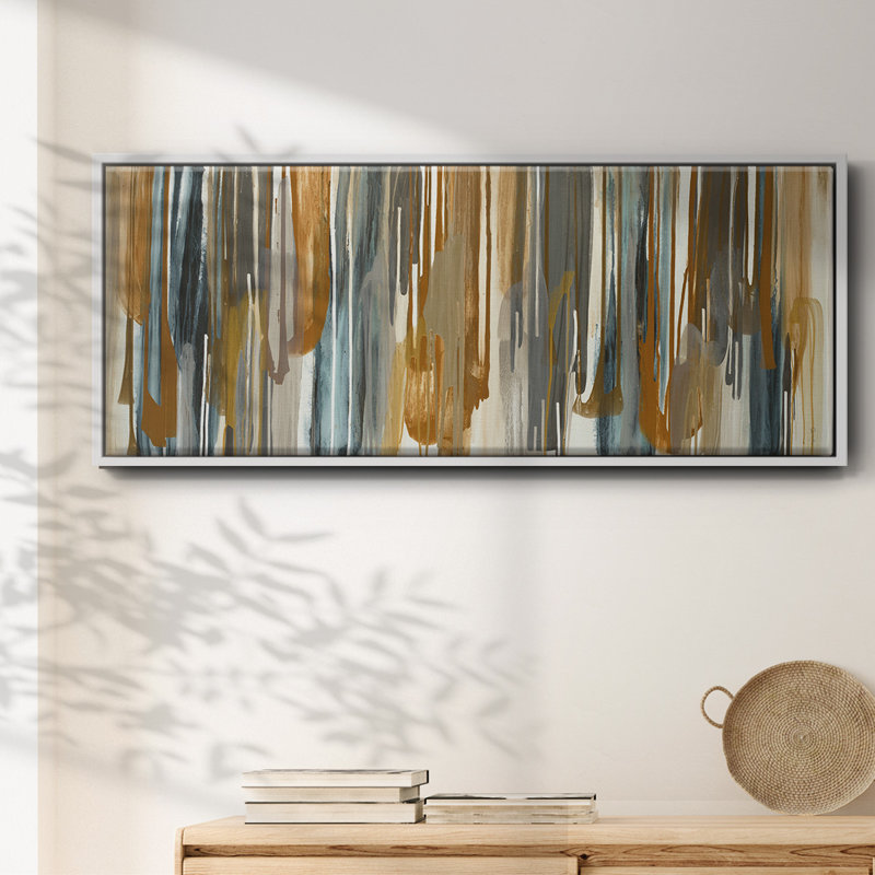 Optical Illusion- Framed Canvas, 12" H x 30" W