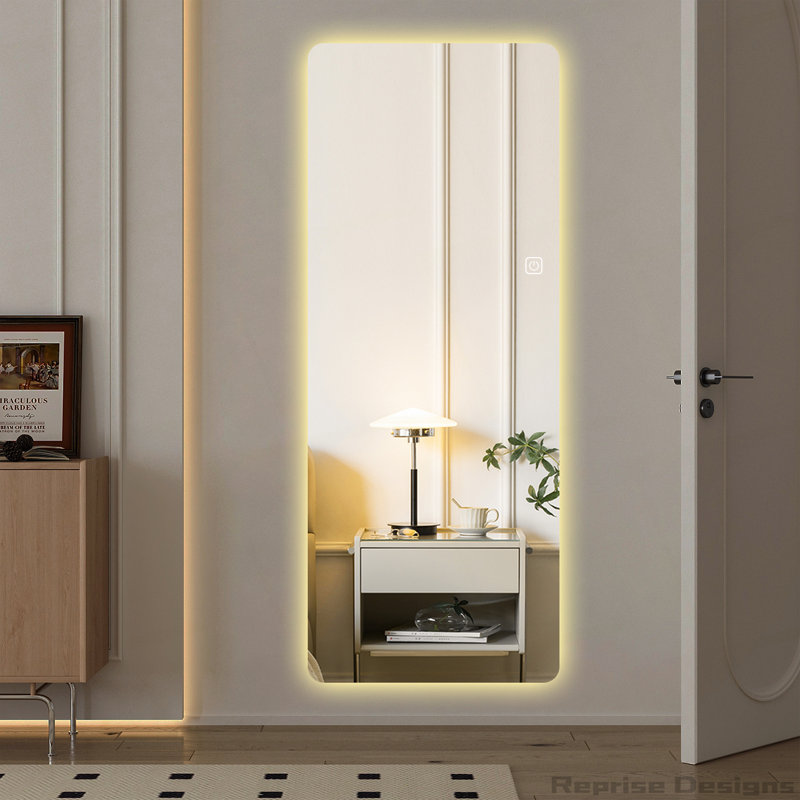 Miroir complet avec 3 lumières de couleur