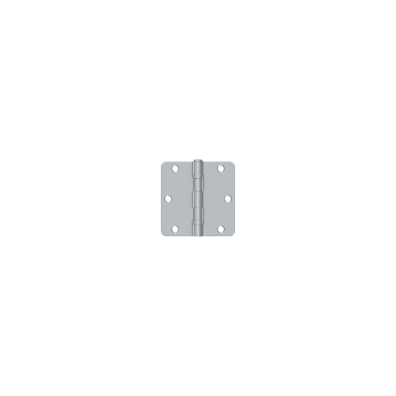 64'' x 64'' Steel Surface Mount Hinge, Brushed Chrome