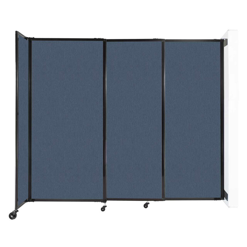Cloison coulissante 5 pi, Bleu océan, H 72 po x l 86 po x P 33 po