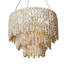 Round Wood Disk Chandelier