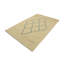 Tapis beige moderne touffeté à la main à motif de treillis Jawaher 5 pi x 8 pi beige