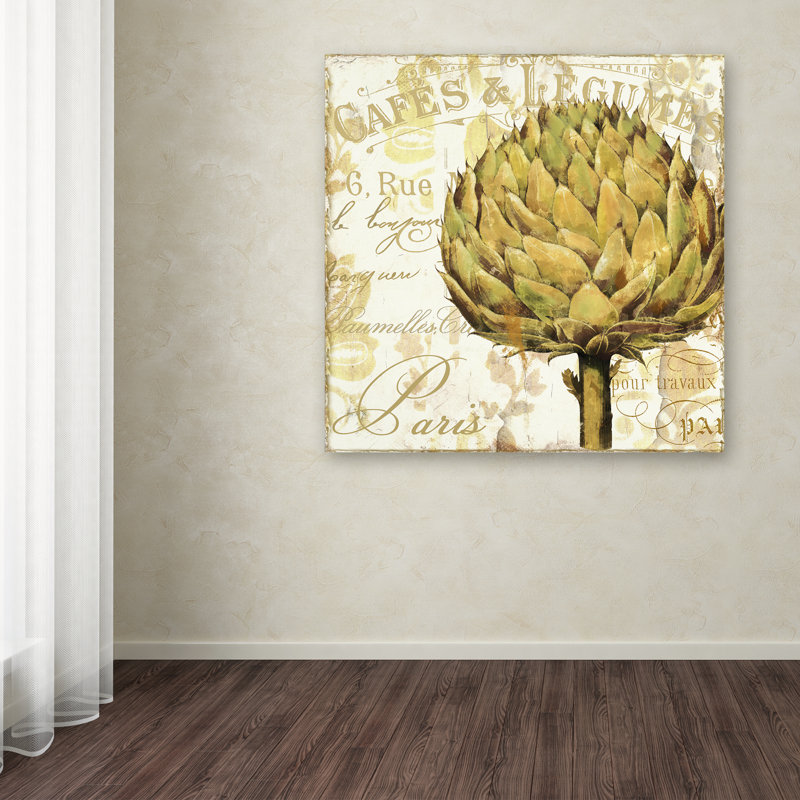 Cafe d'Or II Artichoke Graphic Art on Canvas