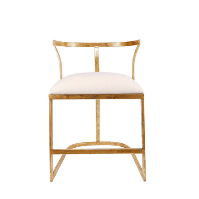 18.5X19.5X27" Cavendish Chair, Distressed Gold