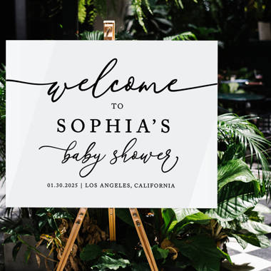 Custom Baby Shower Welcome Sign Koyal Wholesale Customize: Yes