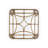 Coral Reef Glass Top Single Coffee Table