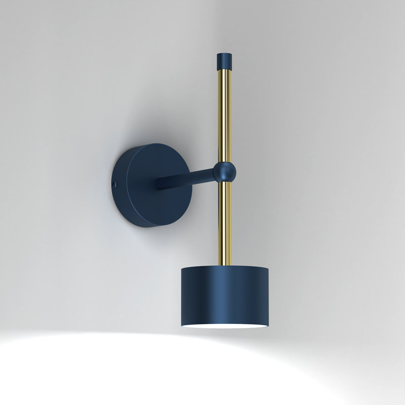 Calene Steel Wall Sconce, Blue
