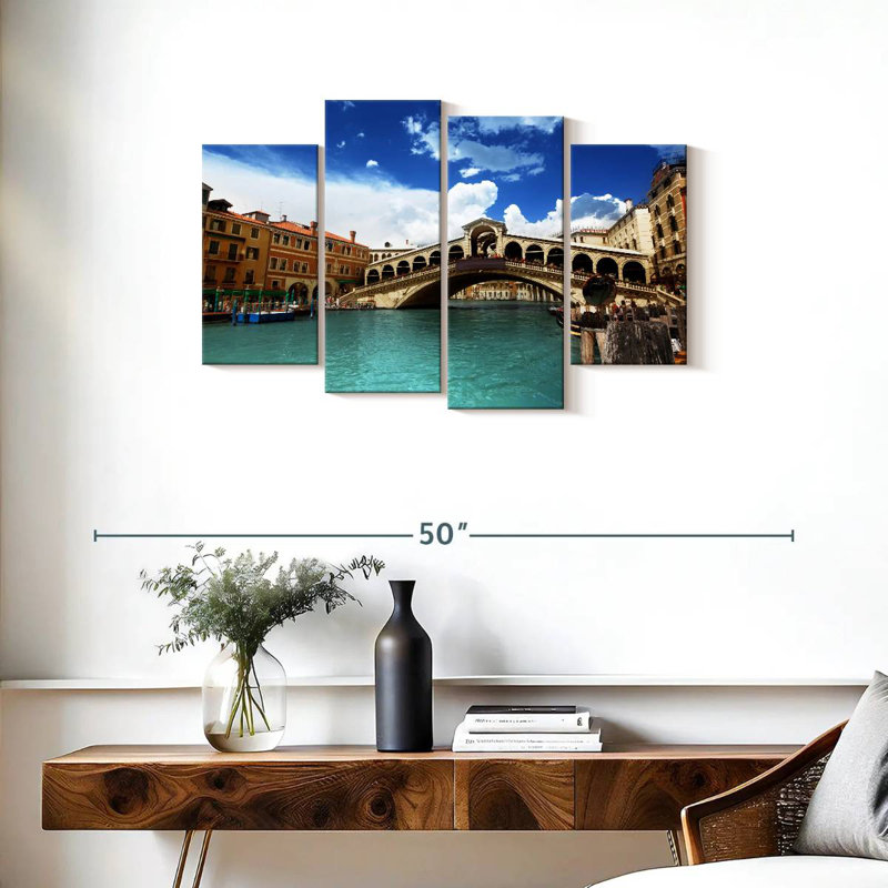 Morning In Rialto Bridge, H 22 po x l 36 po