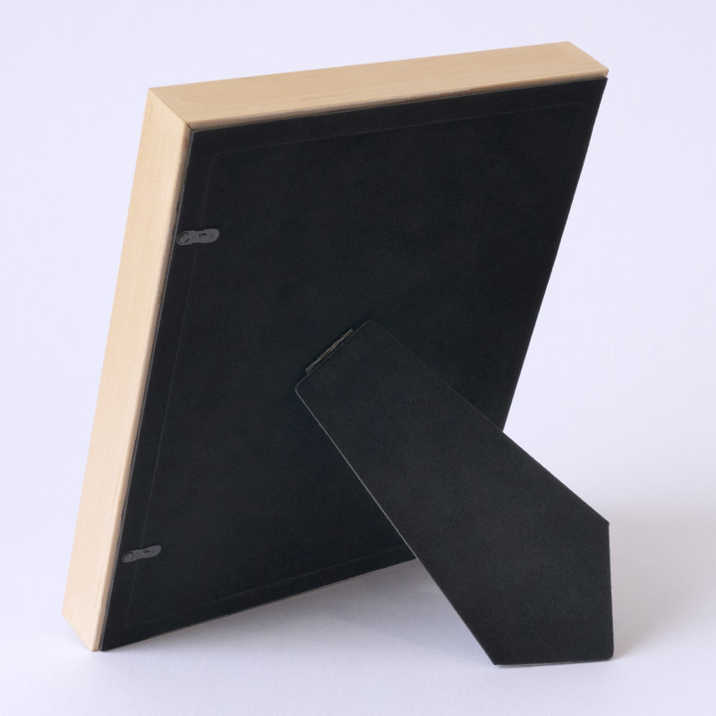 Capullo Wood Matte Picture Frame with Mat, 5" x 7", Natural