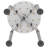 DC-HY3400L-WH-GG Juanita Aluminum Height Adjustable Bath and Shower Chair