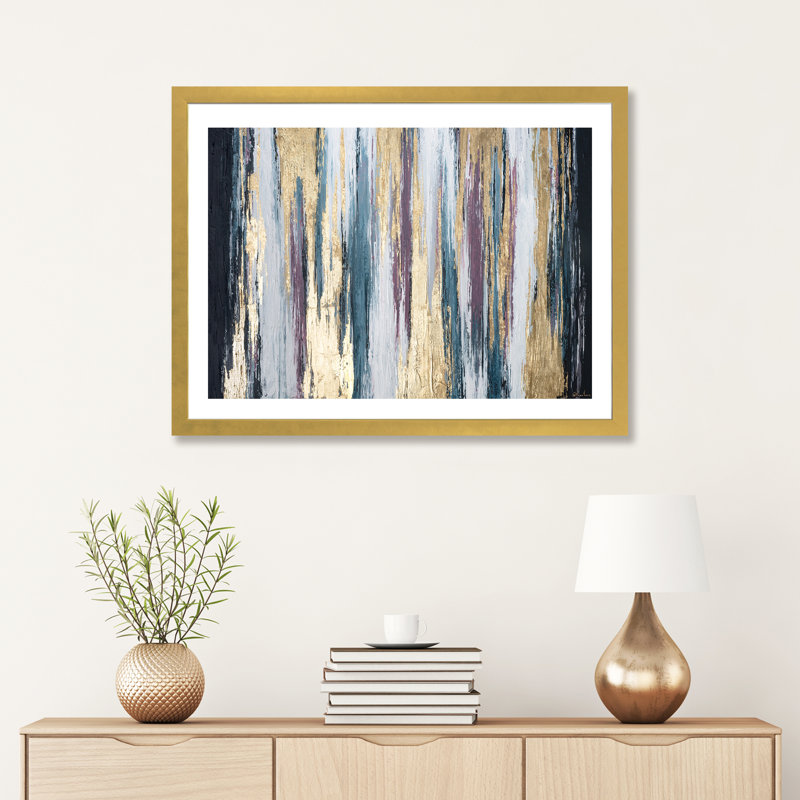 « walk of fierté » par nikki chauhan-print, H 24 po x l 32 po x P 1 po, Papier encadré doré