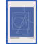 Geometric Abstraction in Blue by Romina Gadler - Framed Wall Art-1681642112-1681642131
