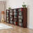 Heavy-Duty Adjustable Shelf Bookcase 5 Tier Wide Manga Bookshelves Library Office Bookcase-1877307886