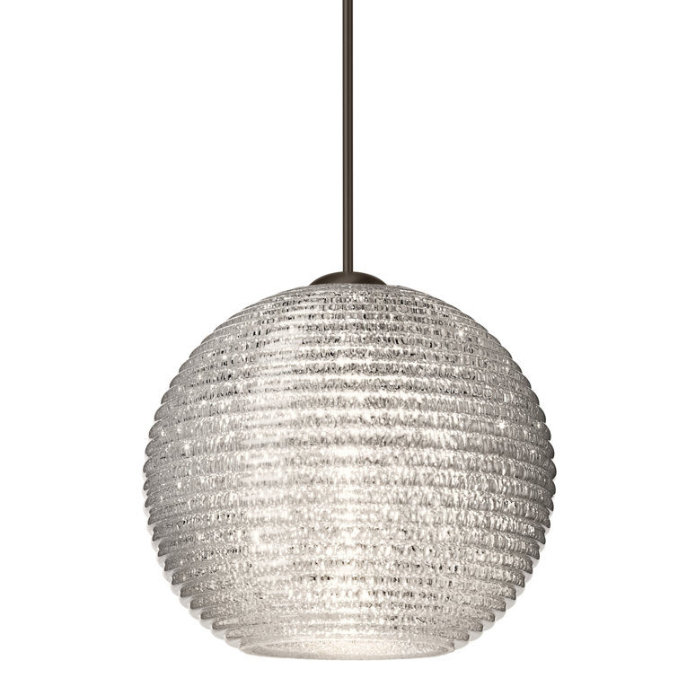 Luminaire sphère suspendu 1 lumières simple Kristall