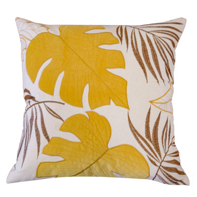 Autumn Vibes Leaf Accent Pillow