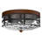 2-Light Farmhouse Hammer Glass Flush Ceiling Light