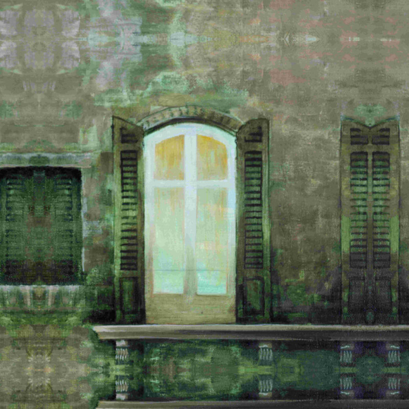 Toscane 6 - peinture sur toile tendue, H 20 po x l 20 po