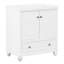 Meuble-lavabo, armoire avec portes et tiroir, armoire d'appoint
