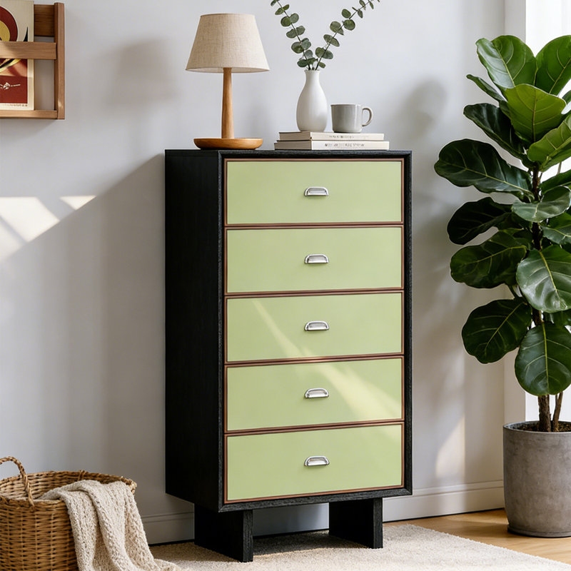 Commode d'appoint style rétro minimaliste français