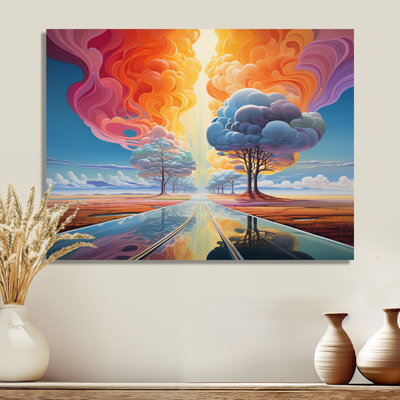 Arbre champêtre éthéré champêtre - paysage abstrait, art mural
