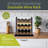 12 Bottle Rustic 3 Tier Stackable Wine Rack Freestanding Organizer
