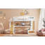 Lit mezzanine avec bureau et tablettes-759093752