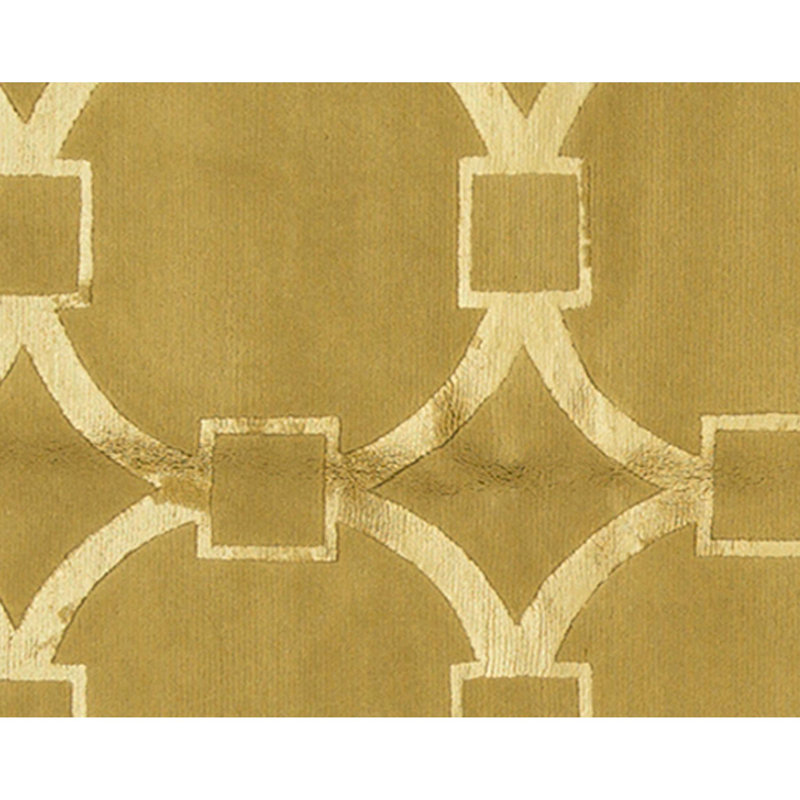 Hand Knotted Area Rug in Amber