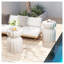 Modern Indoor/Outdoor Cement Coffee Table and Side Table Set