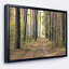 «Pathway in Autumn Pine Forest», reproduction de photo sur toile tendue encadrée-26690598