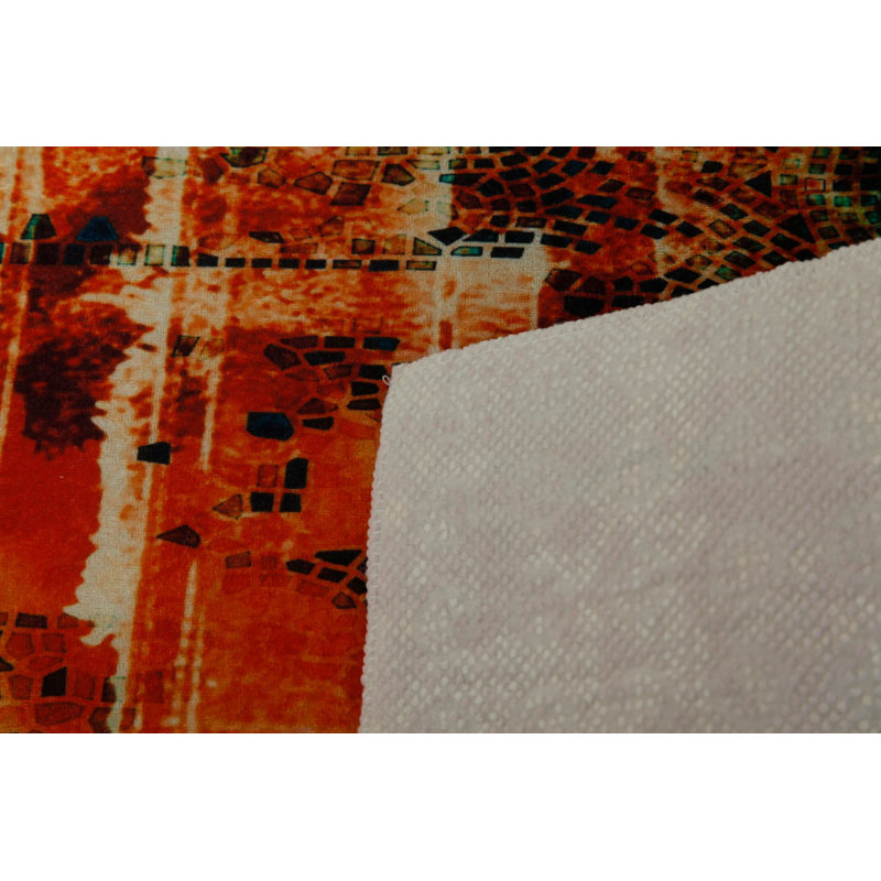 Premium Woven Carpet, 2.6 x 4.0 Feet | 100% Polyester, Antibacterial, Non-Slip Underside | 3D Digital Printing, Machine Washable, Pile Height: 0.04 in | Ideal for Living Room, Bedroom, and Home Decor