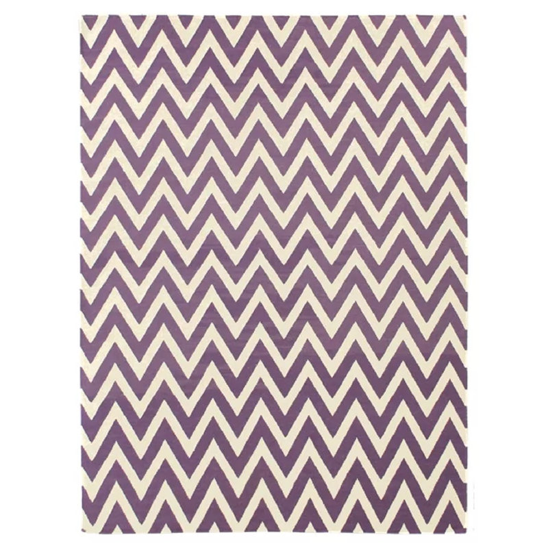 Wool Chevron Indoor Rug, Rectangle 8' x 11'